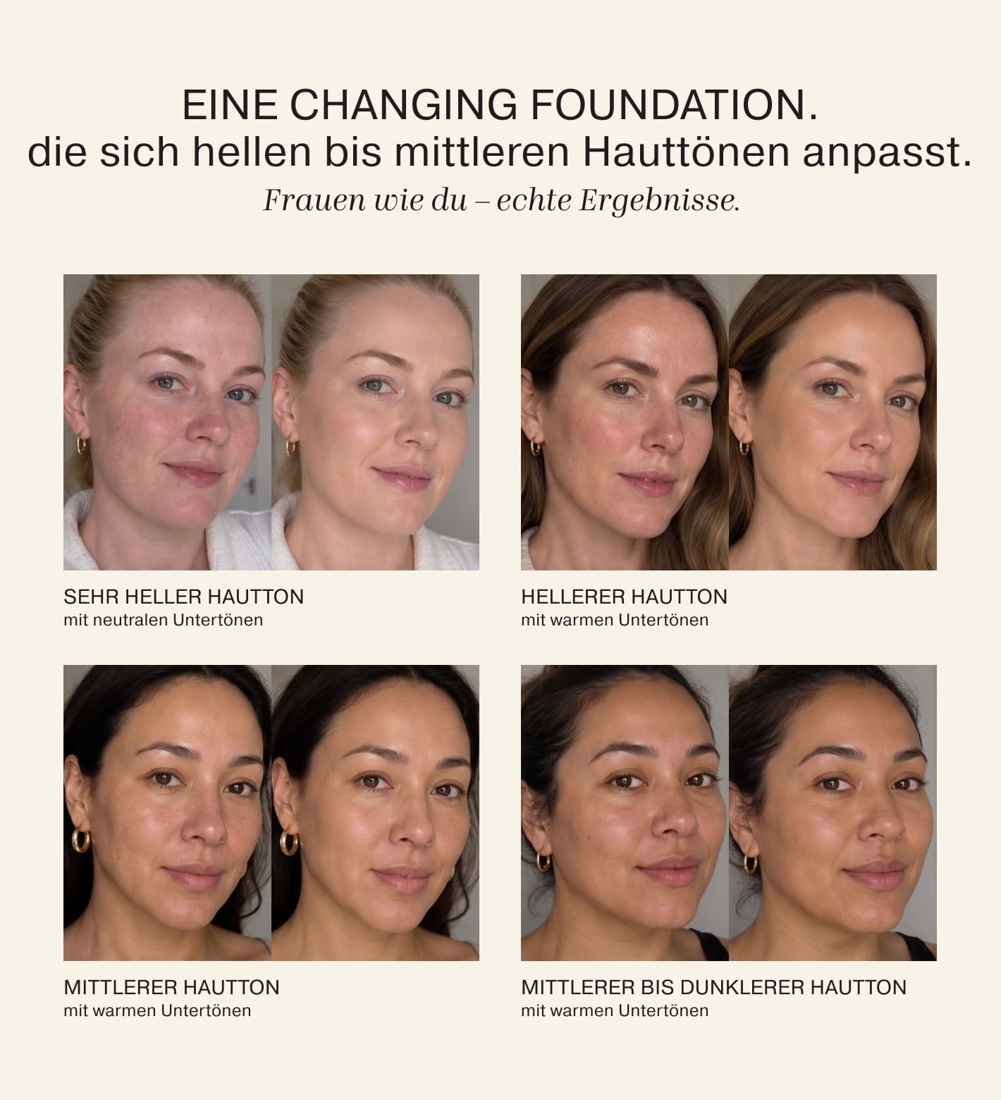 ファンデーション MARU Changing Foundation | Farbanpassende Foundation SPF 15 & 30