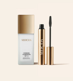 Meroda Cosmetics The Key Essentials Bundle mit Changing Foundation und Gilded Lashes Mascara