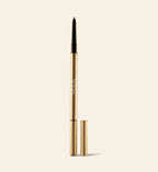Meroda Cosmetics The Precision Brow Pencil in Cool Brown auf hellem Hintergrund mit abgenommener Kappe.