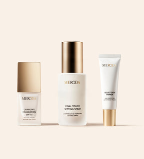 The Perfect Base Mini mit Changing Foundation, Final Touch Setting Spray und Velvet Skin Primer