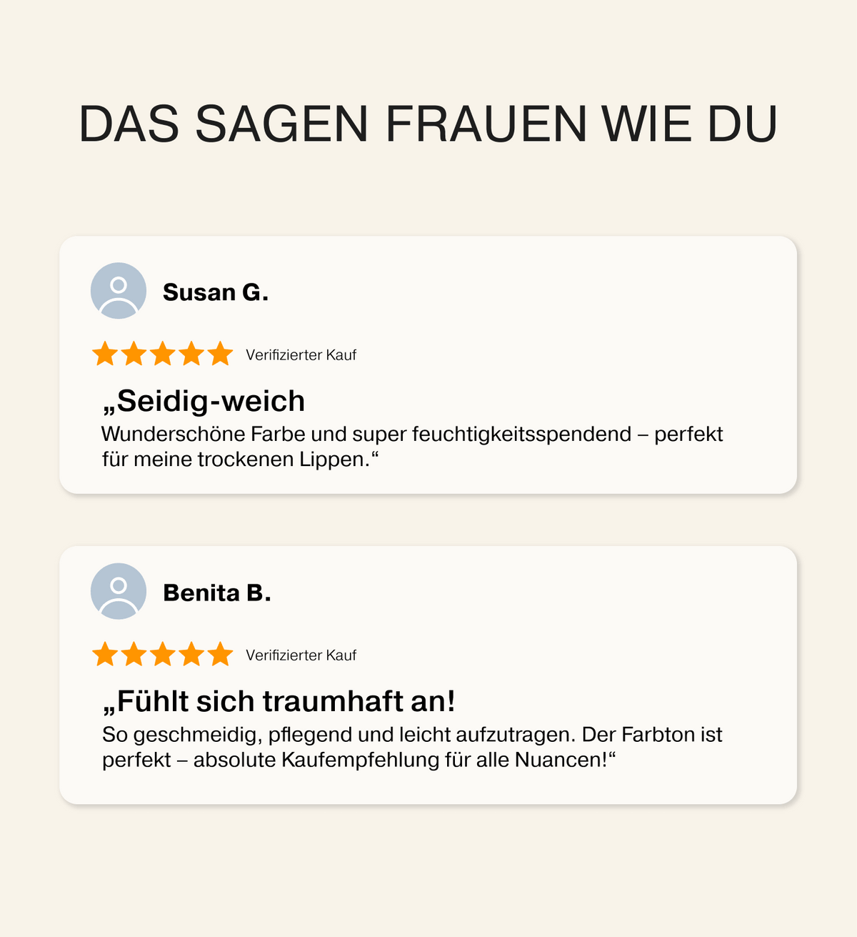 Mini Lip Tint Trio Kundenbewertungen zeigen positives Feedback zu Feuchtigkeit und geschmeidiger Textur.